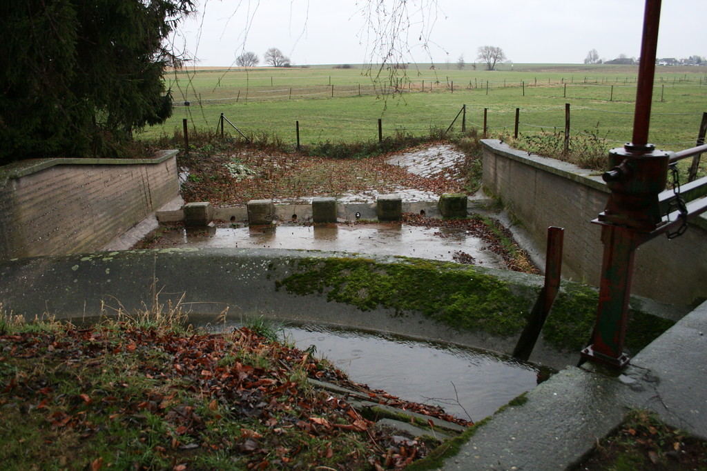 Heute befindet sich an der Sintherner Ölmühle der Einlauf in den Retentionsraum des Hochwasserrückhaltebeckens Sinthern.