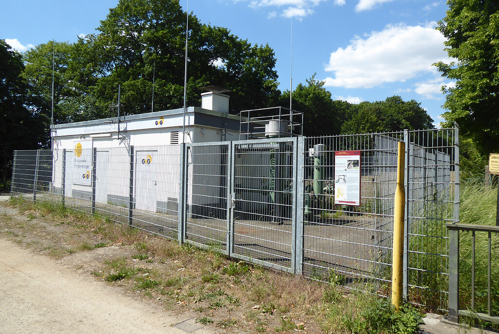 Erzählstation "Übernahmestation GVG Rhein-Erft" am Kölner Randkanal (2020)