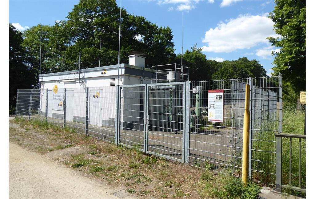 Erzählstation "Übernahmestation GVG Rhein-Erft" am Kölner Randkanal (2020)