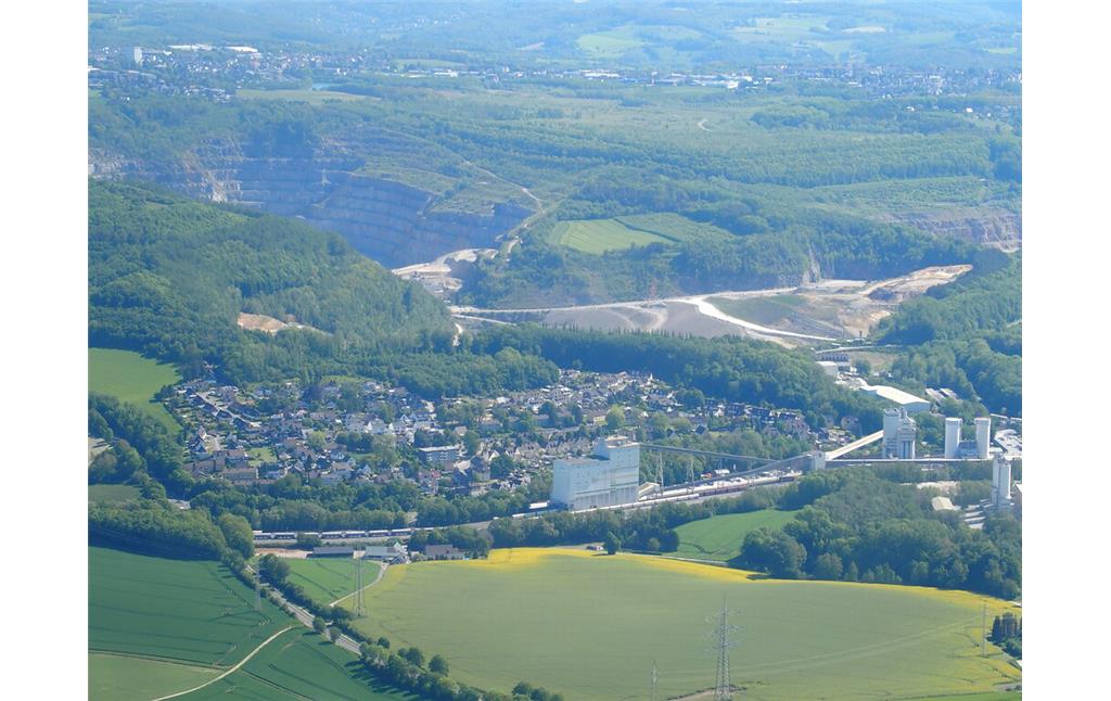 Kalkwerk Flandersbach mit Steinbruch Rohdenhaus und Eignerbach Schlammteich (2021)