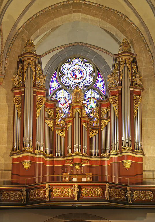 Die Orgelempore der Pfarrkirche St. Ludgerus in Essen-Werden (2015)