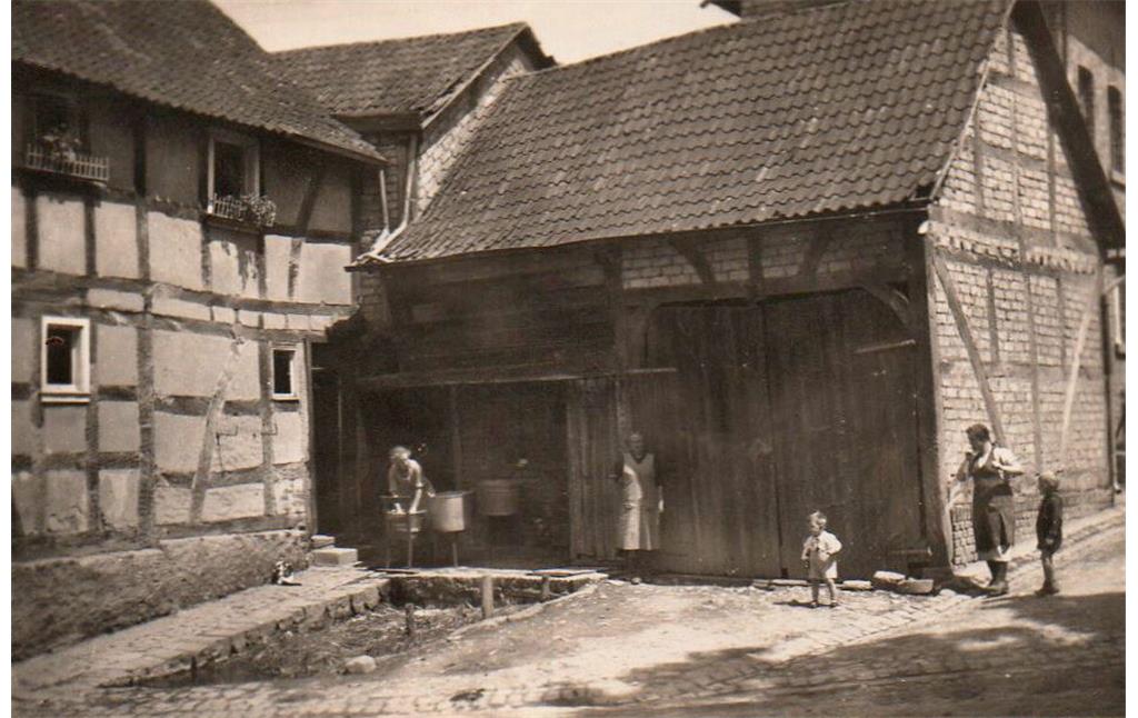 Fachwerkhaus Am Landgraben 16 in Löhndorf (um 1920)
