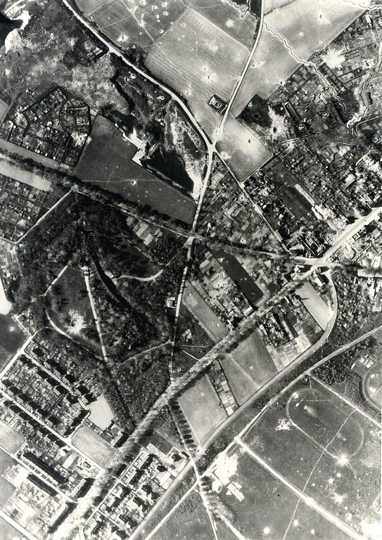 Luftaufnahme von Fort X kurz nach dem ersten Weltkrieg