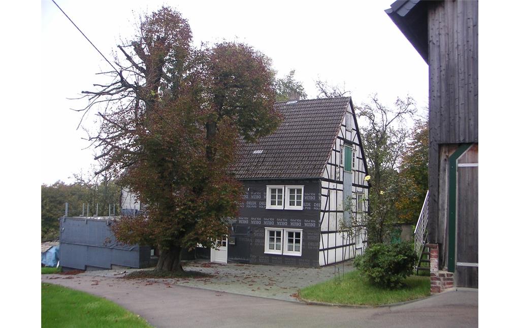 Fachwerkgebäude mit Hofkastanie in Dörpfelderhöhe (ehemals Linde) (2007)