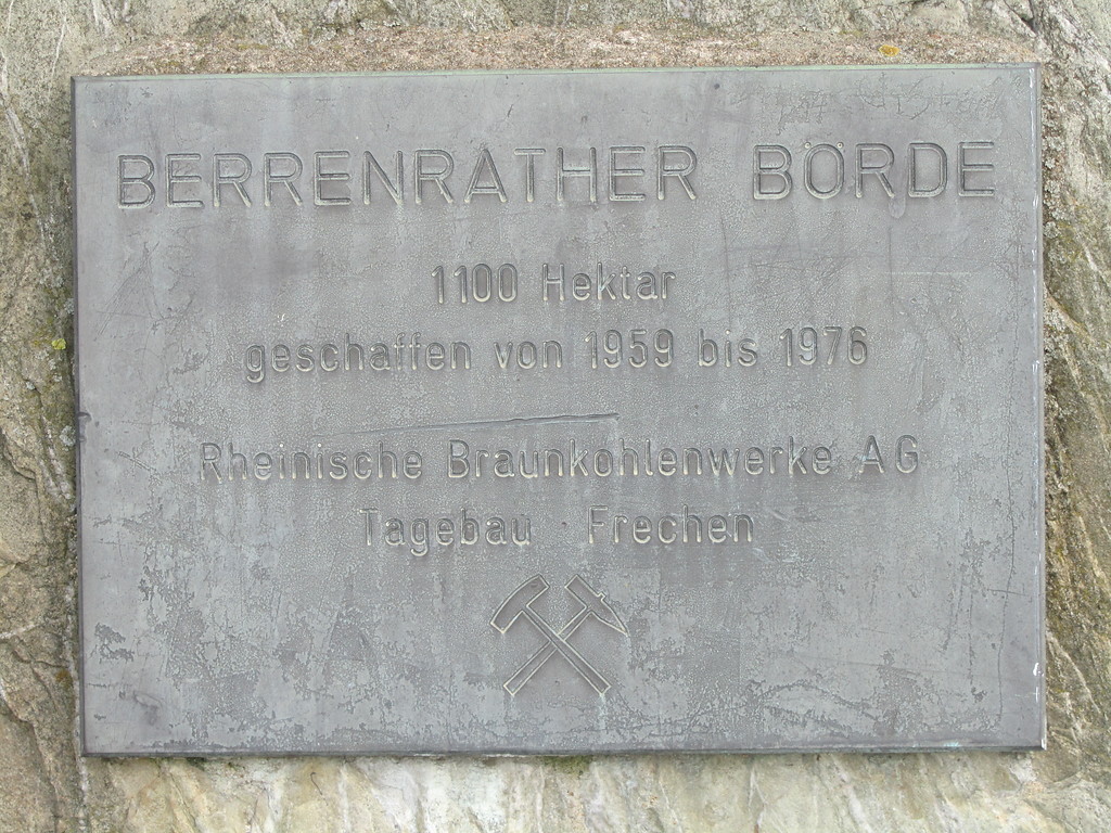 Gedenktafel Berrenrather Börde (2014)