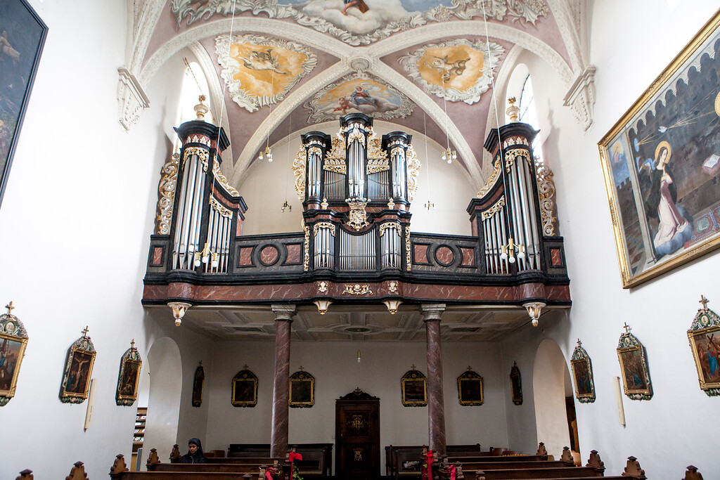 Orgelempore in der Wallfahrtskirche auf dem Kreuzberg in Bonn-Poppelsdorf (2015)