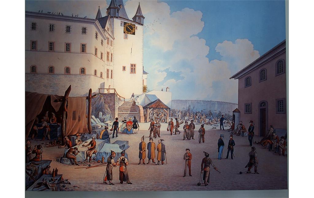 Gemälde im Zuchthaus im Grafenschloss Diez (2020)