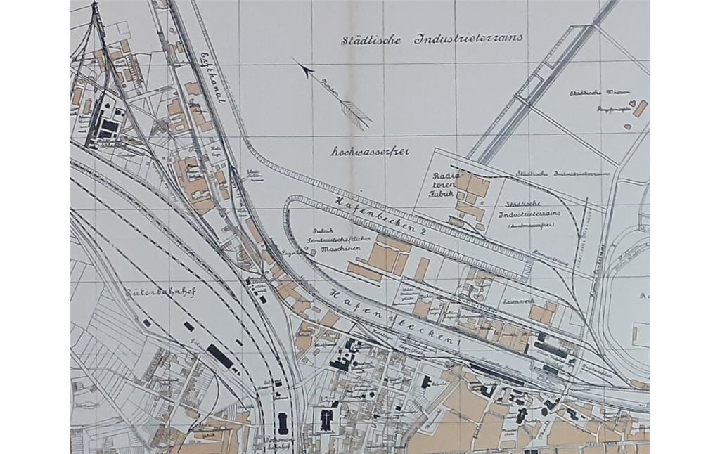 Stadtkarte Neuss 1909