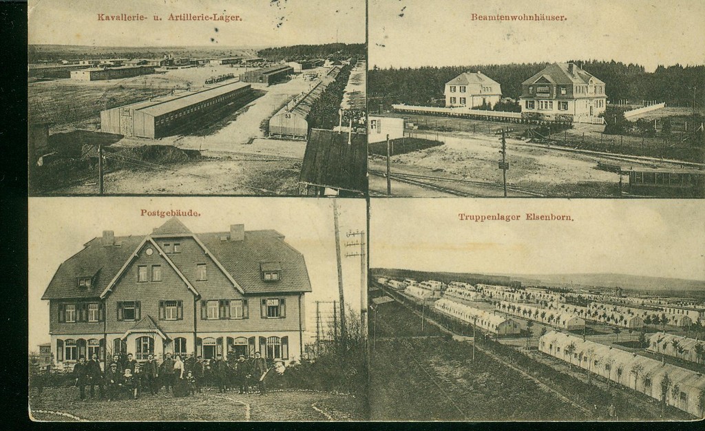 Postkarte vom Camp Elsenborn, 1912