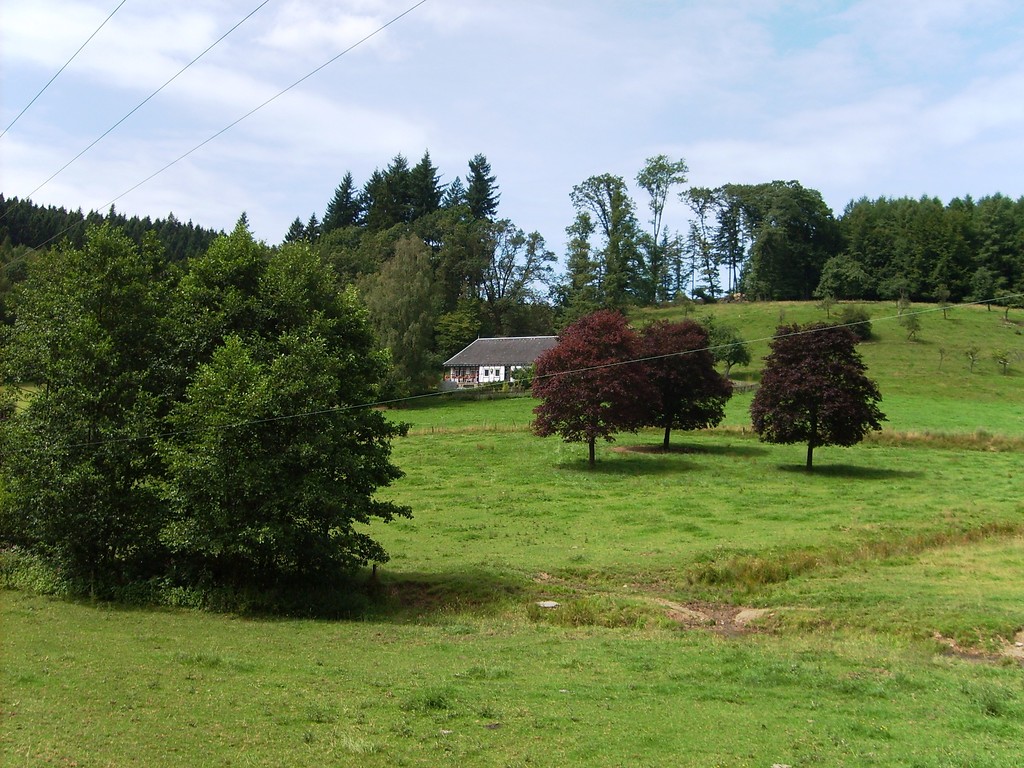 Ausschnitte der Siedlungskammer Gimborn mit Wiesen, Baumgruppen und vereinzelten Gebäuden (2009)