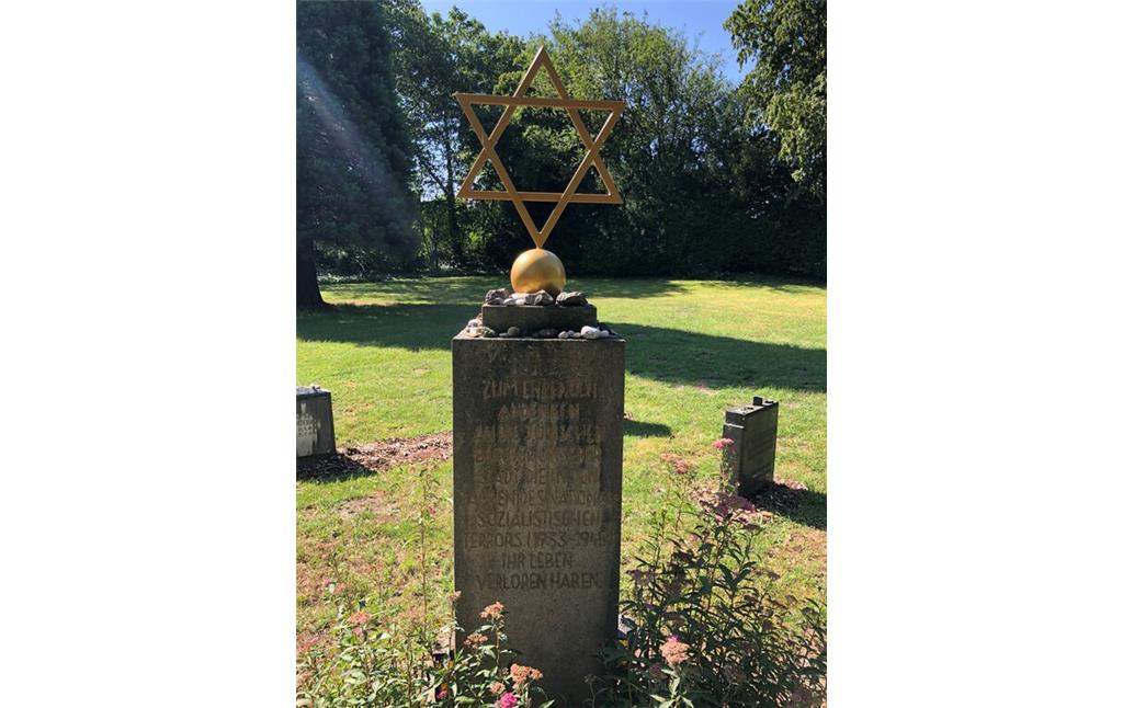 Gedenkstein des neuen jüdischen Friedhofs in Heinsberg (2023)