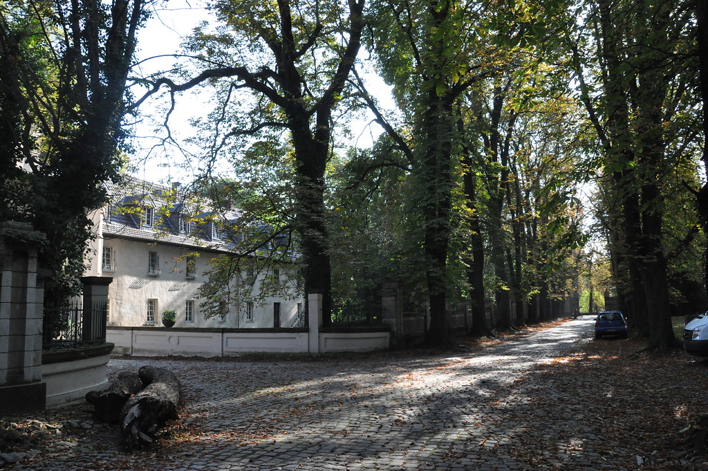 Vorburg von Schloss Bornheim und Kastanienallee (2014)