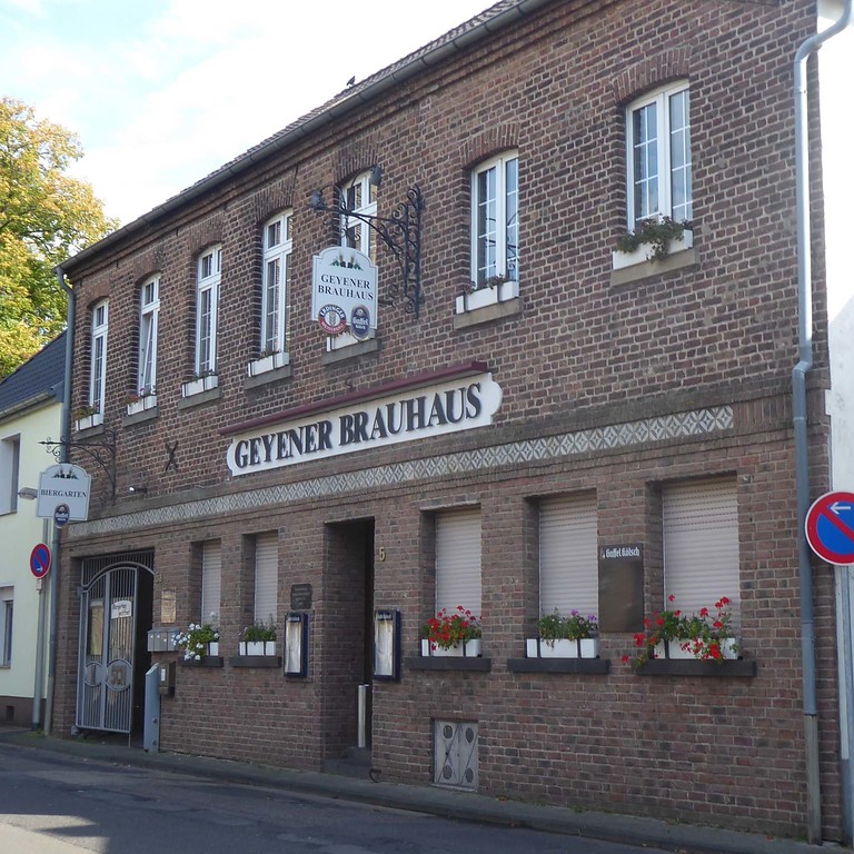Abbildung 2: Backsteinerne Front der heutigen Gaststätte Geyener Brauhaus (2019)