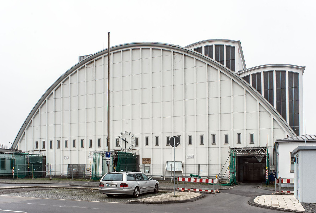 Ansicht der Großmarkthalle in Köln-Raderberg gen Westen (2018).