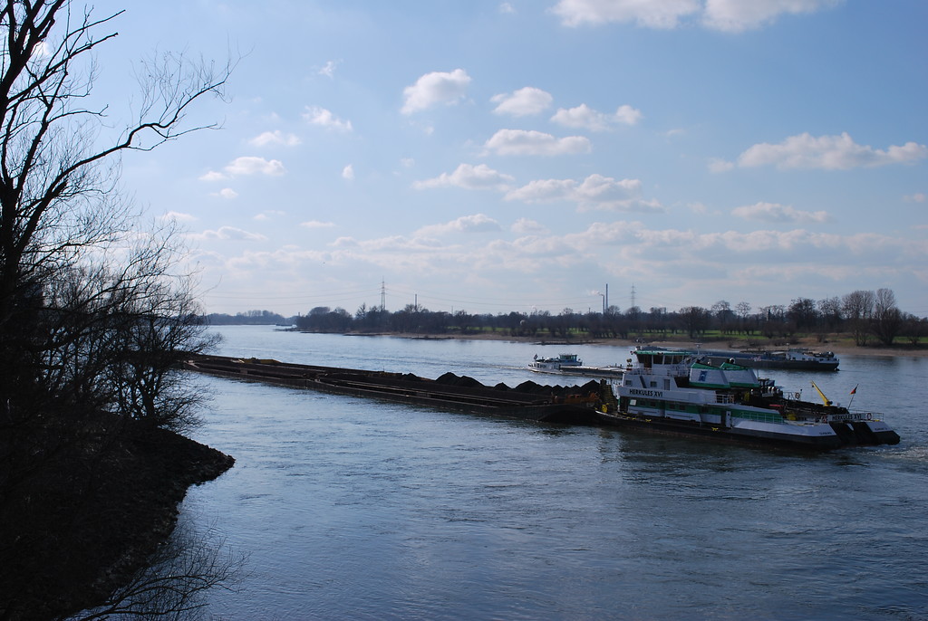 Rhein an der Angermündung in Duisburg (2012)