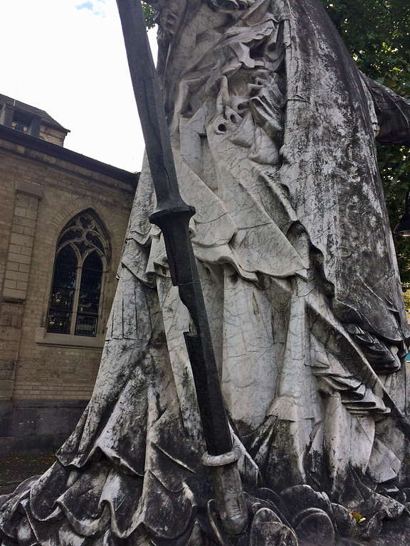 Denkmal des heiligen Severin in der Spielmannsgasse in Köln (2017)