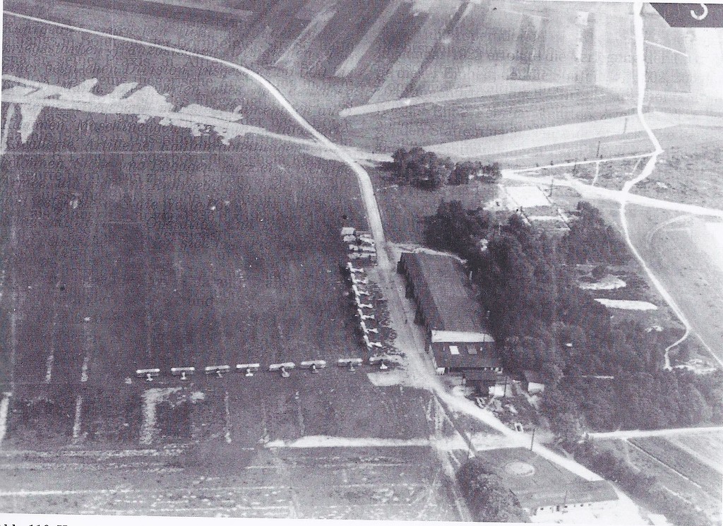 Luftbild des Flugplatzes Hangelar 1917