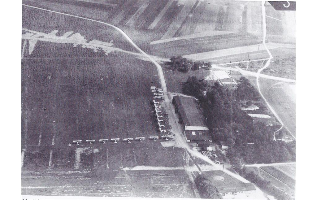Luftbild des Flugplatzes Hangelar 1917
