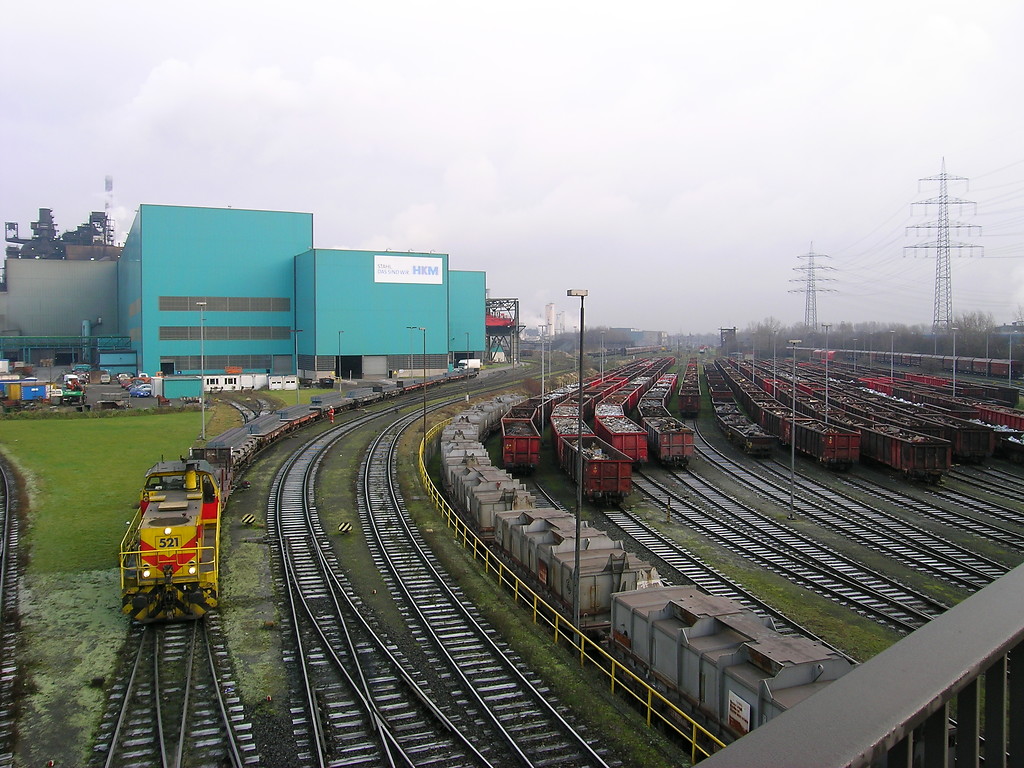 Werksgleise der Hüttenwerke Krupp-Mannesmann in Duisburg-Huckingen (2005)