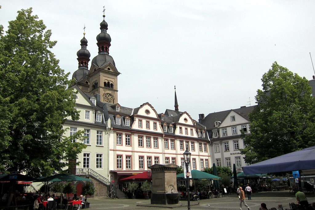 Blick auf den Platz "Am Plan" in der Koblenzer Altstadt (2014)