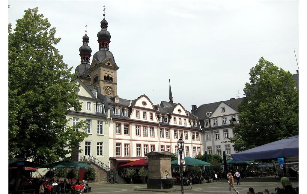 Blick auf den Platz "Am Plan" in der Koblenzer Altstadt (2014)
