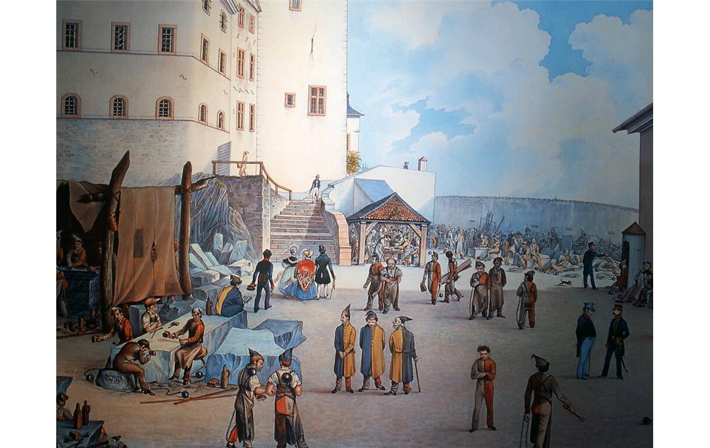 Gemälde im Zuchthaus im Grafenschloss Diez (2020)