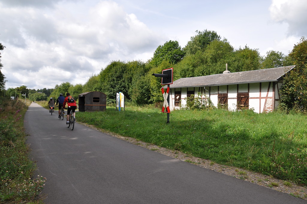 RAVEL-Route am ehemaligen Monschauer Bahnhof (2013)