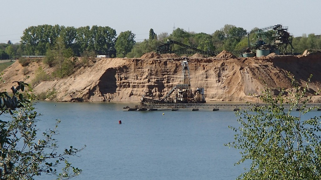 Abbildung 13: Kiesabbau am Pulheimer See, Blick von Südosten (2014)