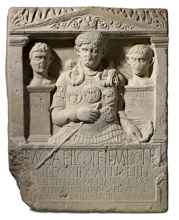 Der Grabstein des Marcus Caelius aus dem Jahr 9. n. Chr.