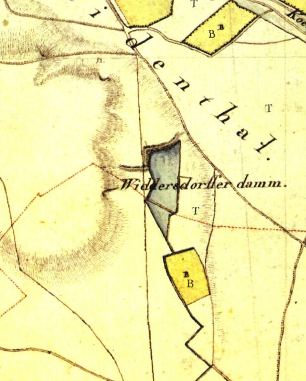 Ausschnitt aus der Tranchot-Karte von 1807-08; Blatt 71 Lövenich (1807-08)
