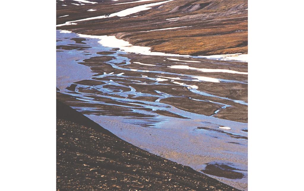 Abbildung 5: Illertal auf der Edgeinsel/Spitzbergen um 1970 (2019)