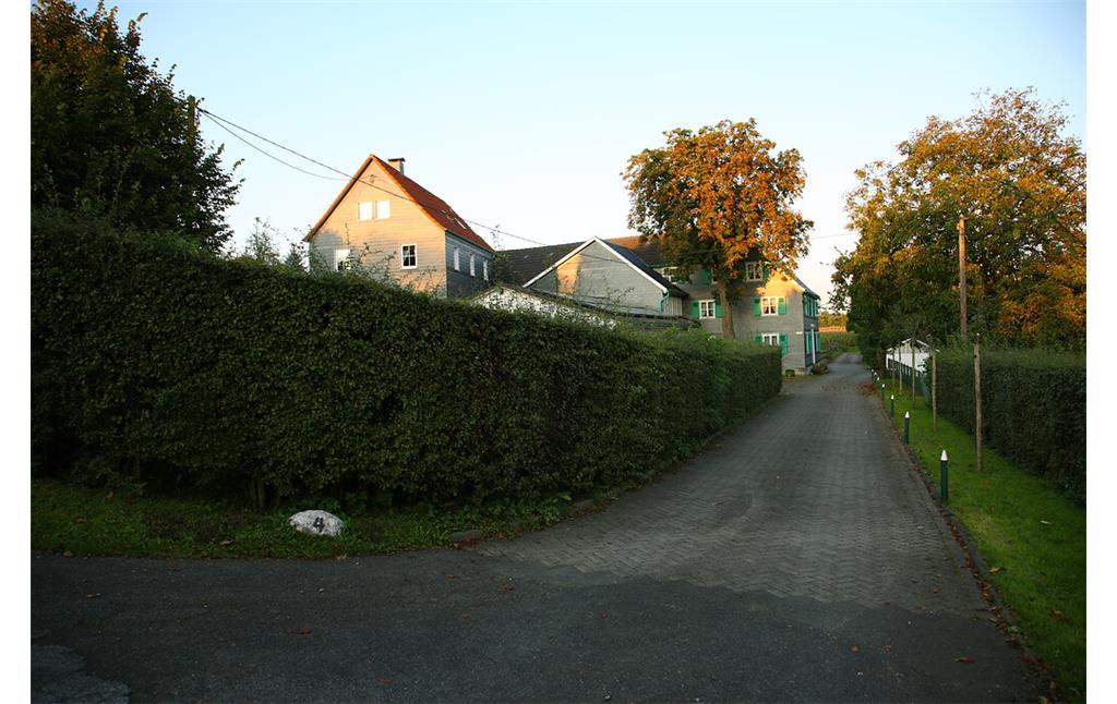 Oberdahl ist geprägt von Hecken und Baumbestand sowie historischen Hofstellen im Bergischen Stil (2008)
