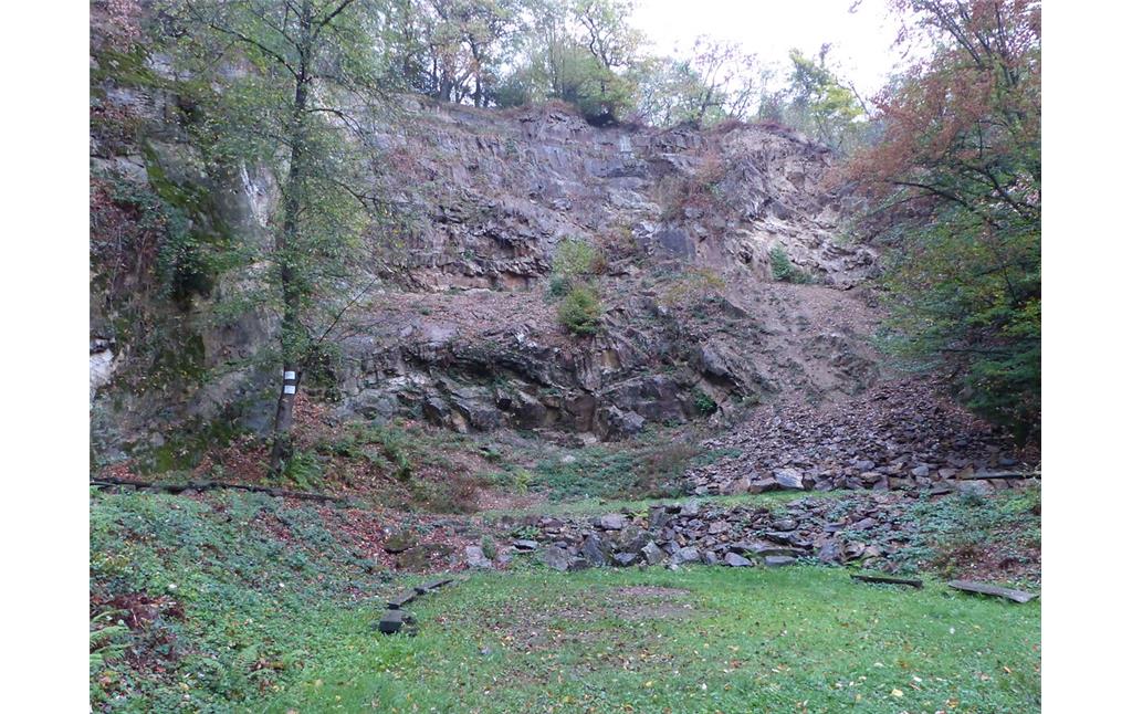 Blick in den Steinbruch bei Wietsche im Murbachtal (2018)