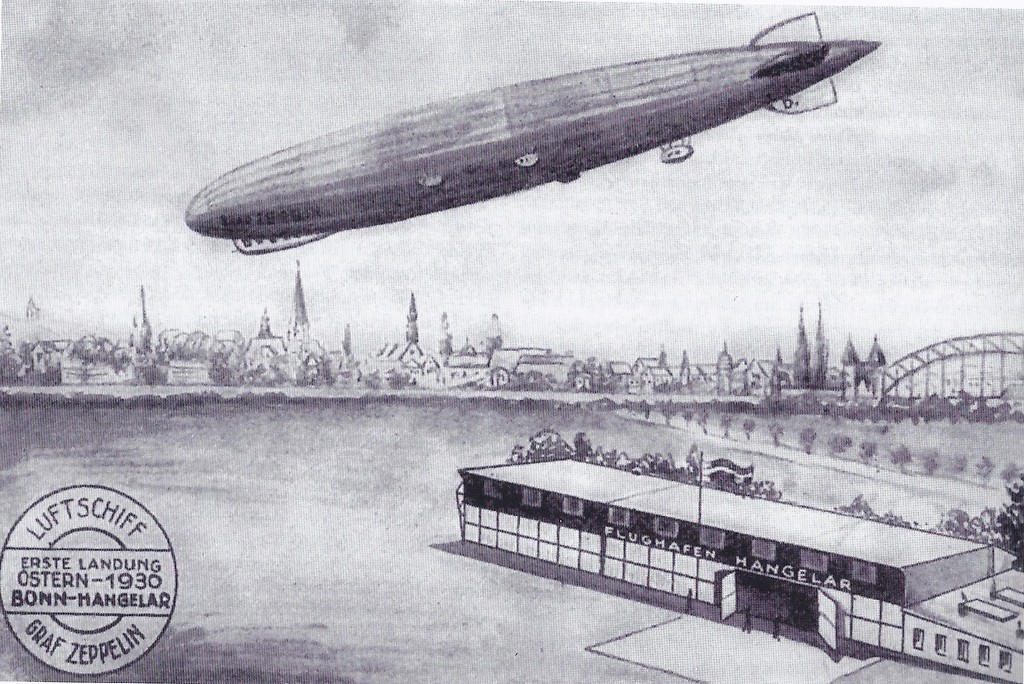 Die Graf Zeppelin auf einer Postkarte von 1930