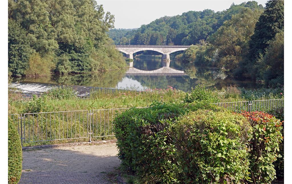 Lahnbrücke in Villmar, Villmarer Lahn-Marmor-Weg; Rundweg 1 (2019)