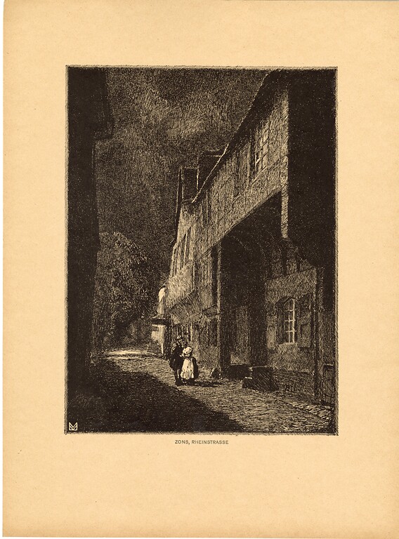 Heimatbilder "Die gute-alte Zeit", Federzeichnungen von Karl Möhler, Text von Augustin Wibbelt erschienen 1921.