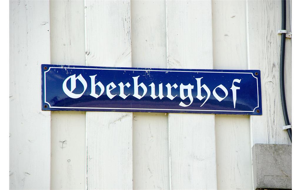 Straßenschild in Oberburghof (2008)