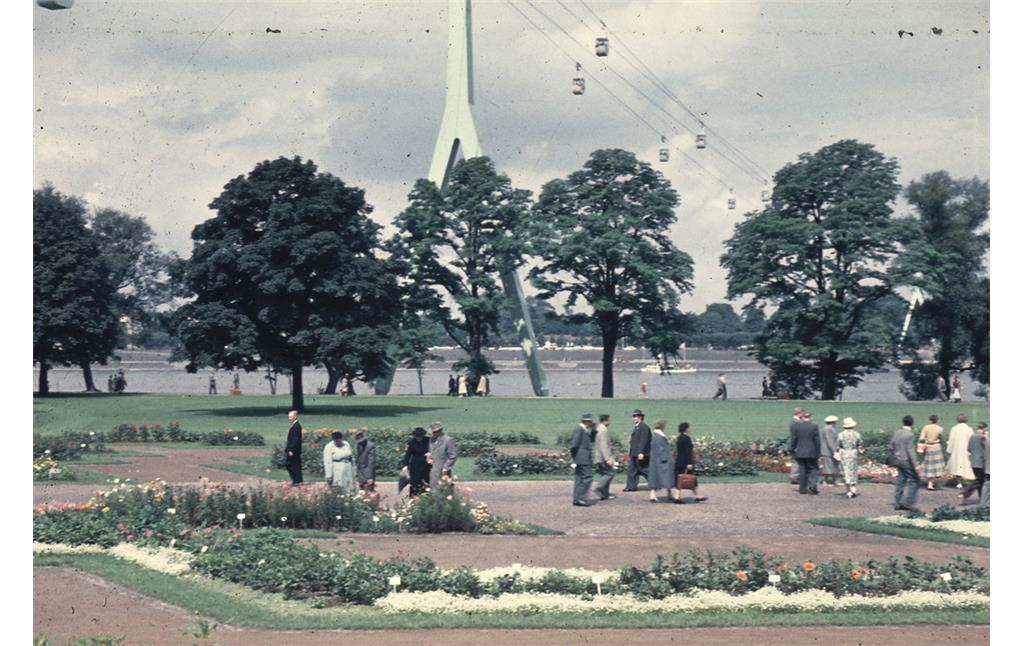 Dahliengarten und Seilbahn 1957