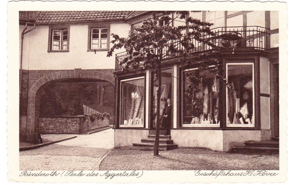 Historische Postkarte mit Blick auf das Millionentor in Ründeroth