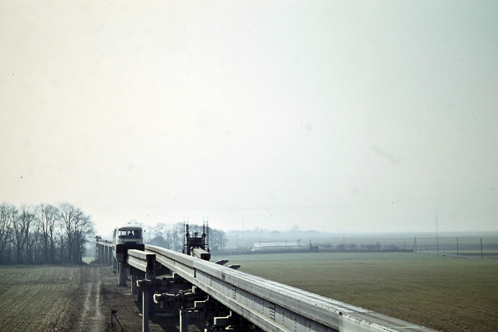 Köln-Fühlingen, ALWEG-Bahn (1965) - Blick auf eine Weiche