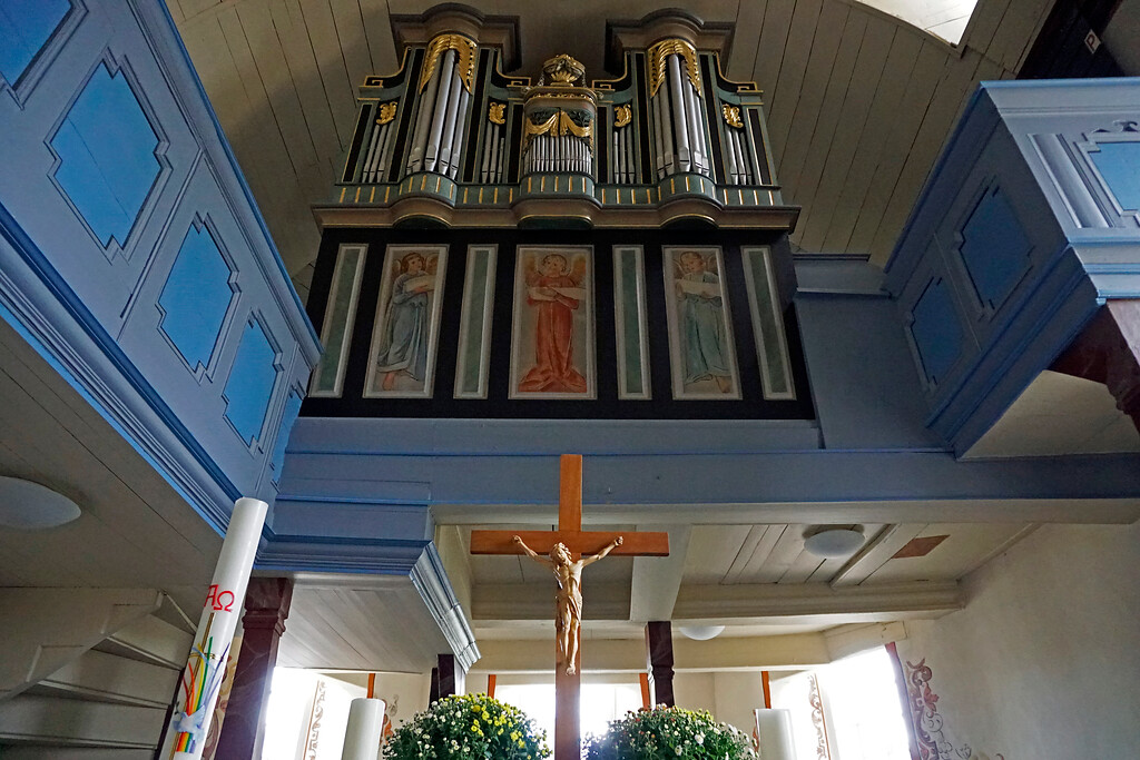 Die inzwischen dritte Orgel der evangelischen Kirche Schupbach (2020)