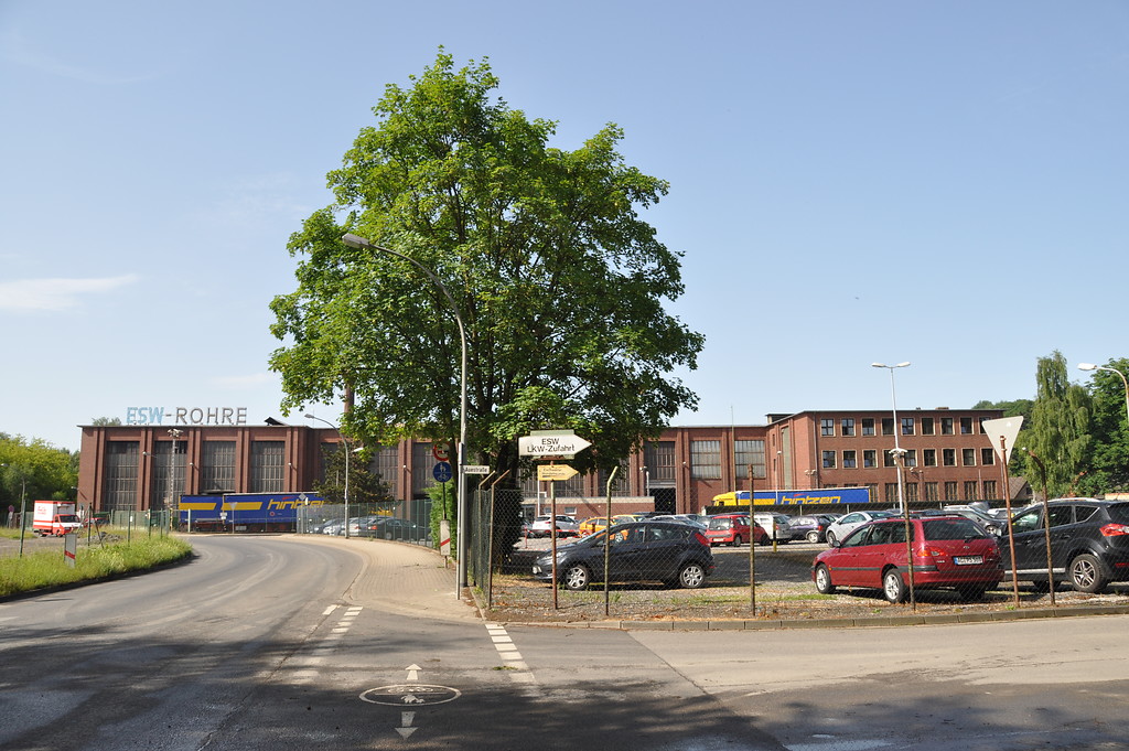 Produktionsgebäude der ESW-Röhrenwerke GmbH in Eschweiler-Aue (2014)