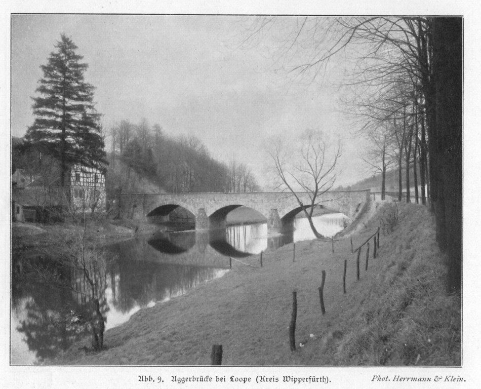 Aggerbrücke bei Loope (1910)