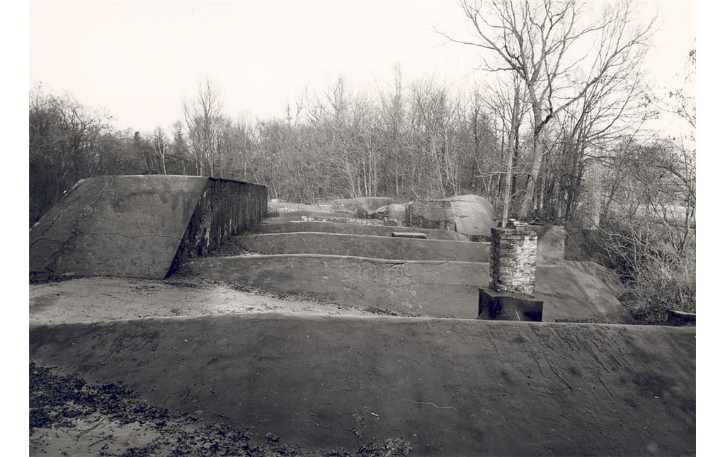 Blick über das Dach von Fort X 1960