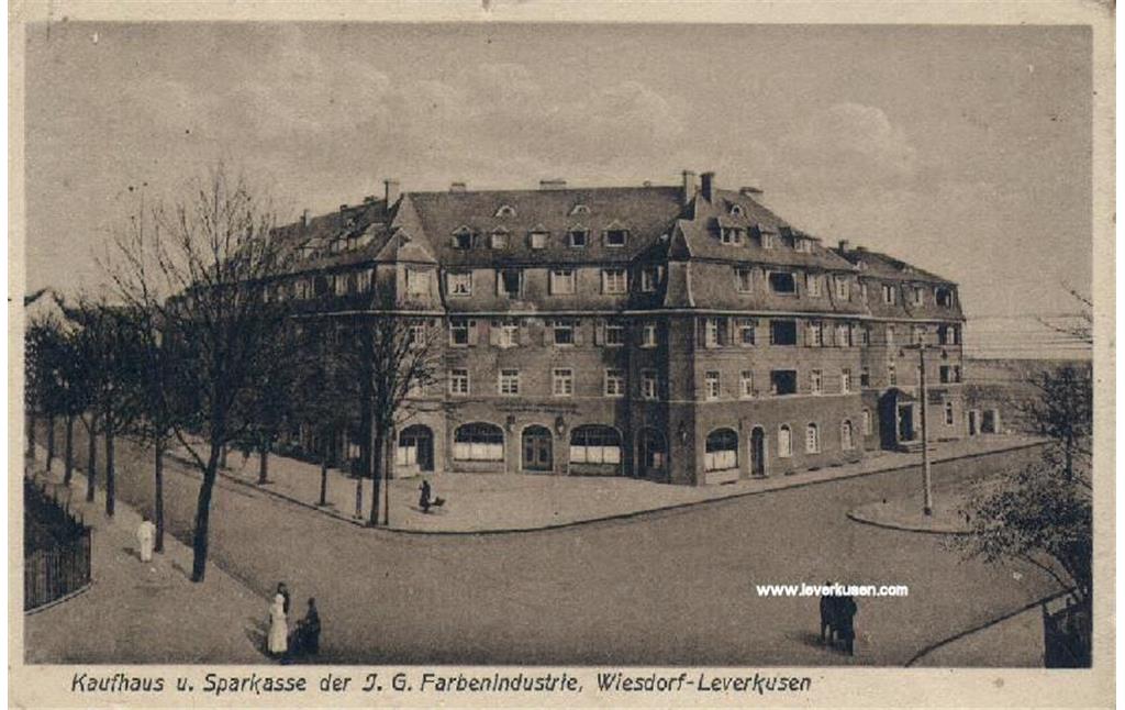 Postkarte Bayer-Kaufhaus um  1925