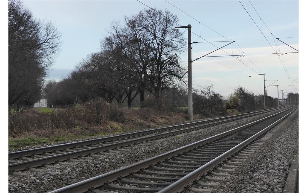Gleisanlagen der Bahnstrecke Köln-Bonn-Koblenz bei Brühl (2014)