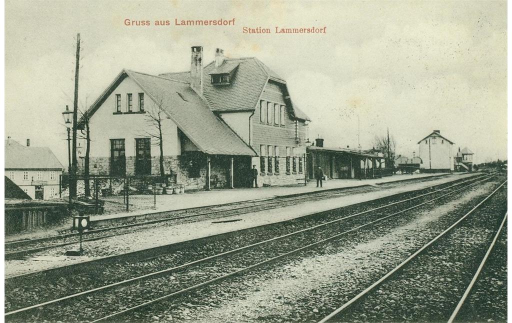 Lammersdorfer Bahnhof um 1910