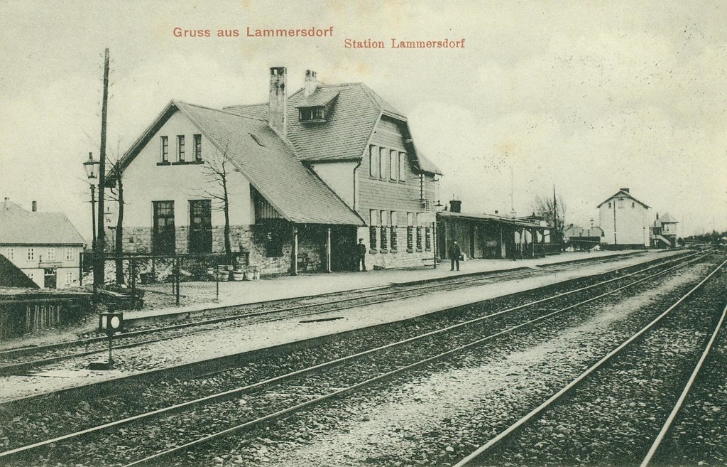 Lammersdorfer Bahnhof um 1910