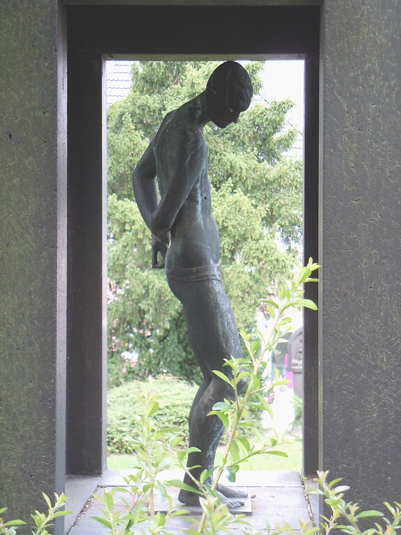 Bronzestatue des Heiligen Sebastian von Bildhauer Gerhard Marcks, 02.09.2011