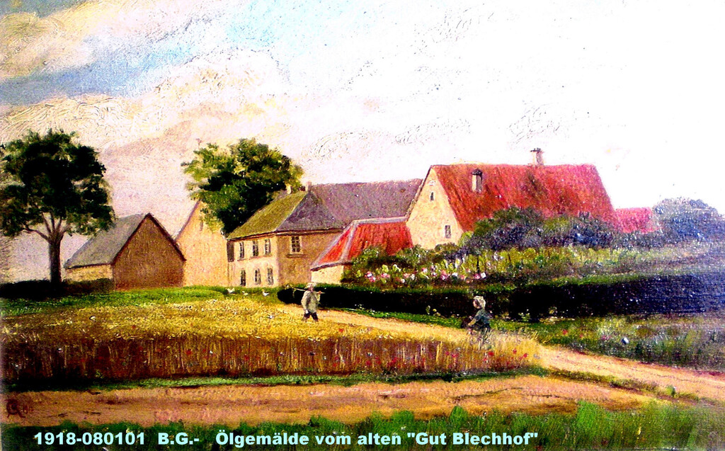Ölgemälde Blechhof (1918)